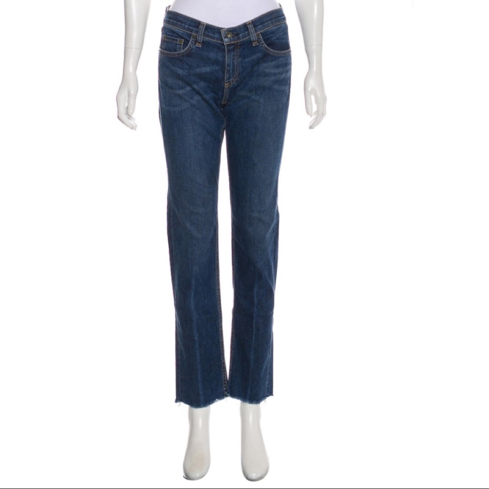 Rag & Bone - Midrise Straight Leg Jeans